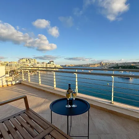 アパート Jacuzzi Terrace Getaway With Valletta Views *